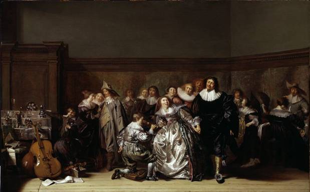 An Elegant Company 1632  by Pieter Codde   1599-1678  Art Institute of Chicago 1933.1069